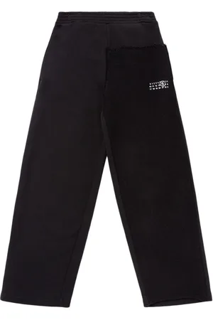 Maison Margiela Printed Cotton Bi-material Sweatpants