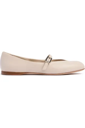 Max Mara 10mm Mmballet Leather Ballerina Flats