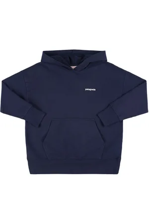 Patagonia Logo Print Cotton Blend Hoodie