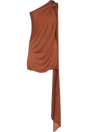 GIUSEPPE DI MORABITO Draped Viscose Mini Dress