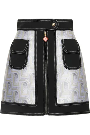 Casablanca Arch Jacquard Mini Skirt W/ Zip