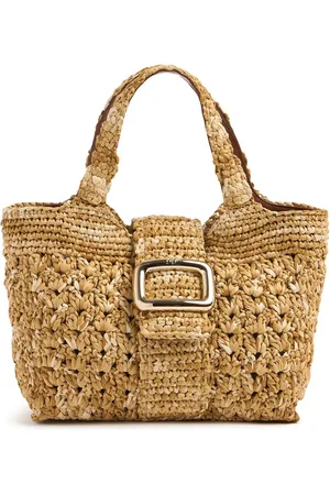 Roger Vivier Grand Vivier Choc Crochet Top Handle Bag