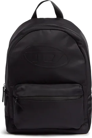 Diesel Logo Embossed Nylon Backpack