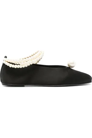 MAGDA BUTRYM 10mm Embellished Satin Ballet Flats