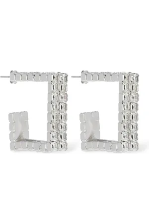 ROSANTICA Vetro Crystal Squared Hoop Earrings