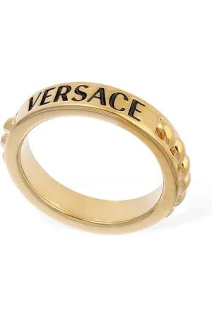 VERSACE Metal Logo Ring