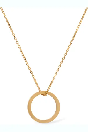 Maison Margiela Logo Engraved Ring Charm Necklace
