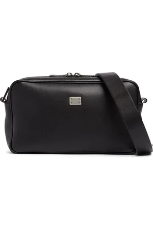 Dolce & Gabbana Logo Plaque Leather Crossbody Bag