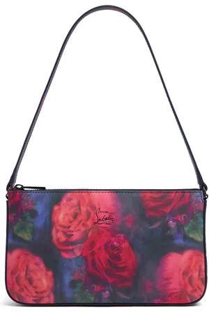 Christian Louboutin Loubila Roses Leather Shoulder Bag