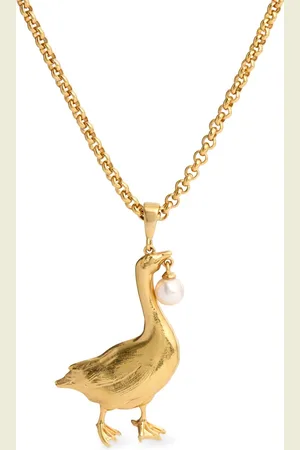 Moschino Duck Pendant Necklace