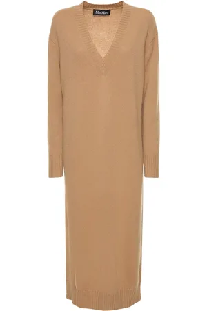 Max Mara Lvr Exclusive Wool Knit Midi Dress