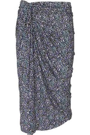 Marant Etoile Jeldia Printed Viscose Blend Midi Skirt