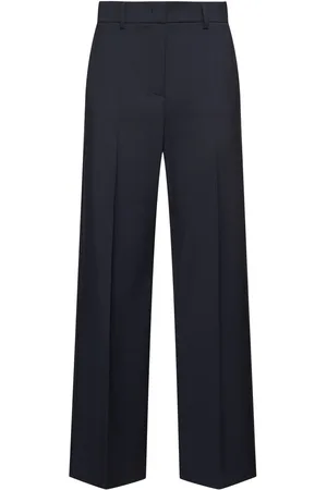 Max Mara Visivo Stretch Wool Wide Pants