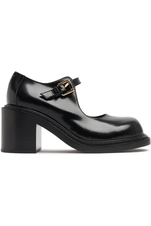 Moschino 80mm Leather Mary Jane Pumps