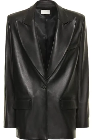 MAGDA BUTRYM Oversize Tailored Leather Blazer