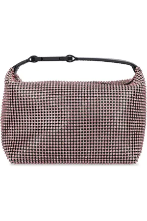 Eera Moon Leather & Crystal Top Handle Bag