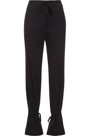LEMAIRE Cotton Straight Pants W/self-tie Strings