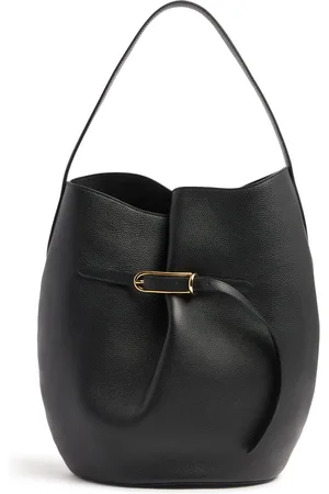 Little Liffner Large Belted Bucket Grain Tote Bag