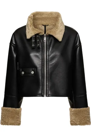 Nanushka Jemma Faux Shearling Leather Jacket