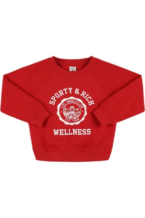 Sporty & Rich Emblem Printed Crewneck Sweatshirt