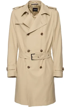 HUGO BOSS Hyde Lyocell & Cotton Trench Coat