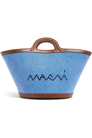 Marni Small Tropicalia Denim Top Handle Bag