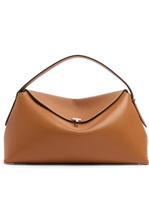 Totême T-lock Grain Leather Top Handle Bag