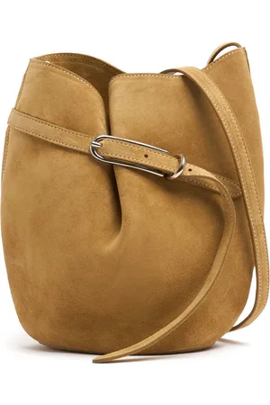 Little Liffner Belted Bucket Suede Shoulder Bag