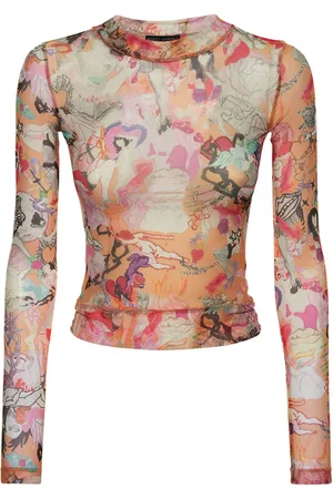 Marco Rambaldi Second Skin Printed Mesh Top