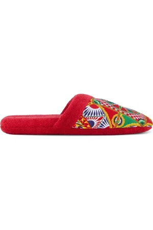 Dolce & Gabbana Cotton Terry Slippers