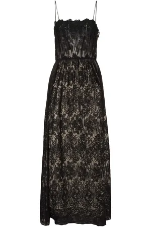 ERMANNO SCERVINO Cotton Blend Lace Long Dress