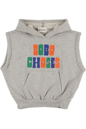 Bobo Choses Printed Cotton Sleeveless Hoodie