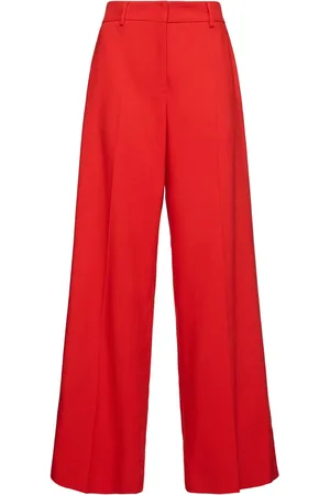 Msgm Viscose Blend Straight Pants