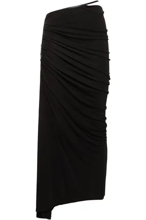 CHRISTOPHER ESBER Framed Draped Viscose Midi Skirt