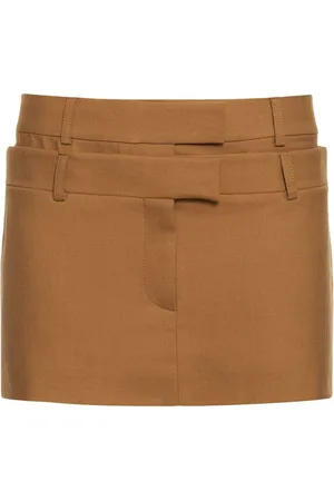 AYA MUSE Morio Wool Blend Mini Skirt
