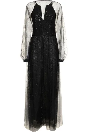 Giorgio Armani Sequined Tulle Long Gown
