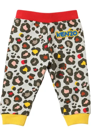 Kenzo Printed Cotton Jersey Sweatpants W/logo