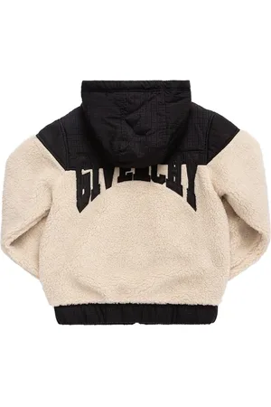 Givenchy Logo Nylon & Teddy Puffer Jacket