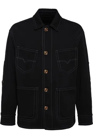 VERSACE Compact Cotton Overshirt