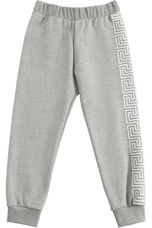 VERSACE Greca Print Cotton Sweatpants