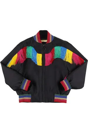 Stella McCartney Cotton Blend Bomber Jacket W/fringe