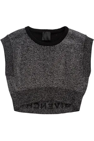 Givenchy Lurex Knit Cropped Top