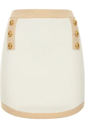 Balmain Viscose Knit Mini Skirt