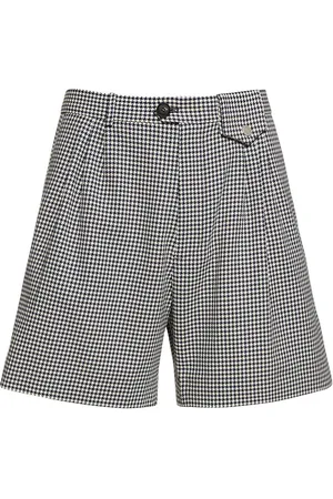 EgonLab Houndstooth Cotton Shorts