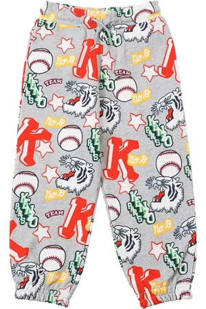 Kenzo Logo Printed Cotton Sweatpants