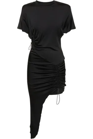 ET OCHS Viscose Jersey Mini Dress W/drawstrings