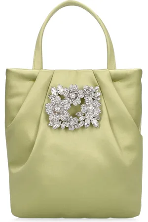 Roger Vivier Micro Rv Bouquet Crystal Top Handle Bag