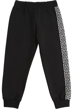 VERSACE Greca Print Cotton Sweatpants