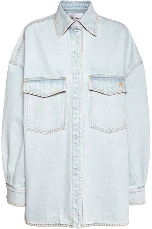 The Attico Logo Cotton Denim Shirt-jacket