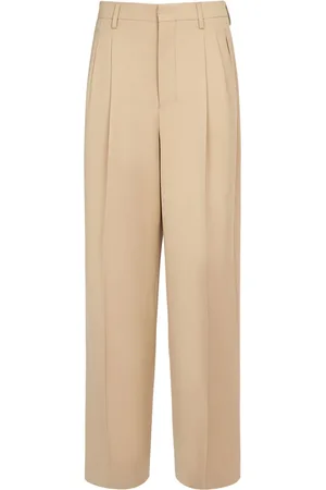 Ami Straight Fit Wool & Viscose Twill Pants
